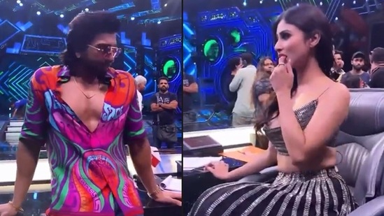 Ranveer Singh was flirting with Mouni Roy on DID Li'l Masters.&nbsp;