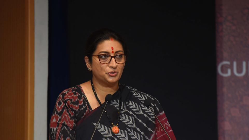 File photo of Union minister Smriti Irani. (HT_PRINT) File photo of Union minister Smriti Irani. (HT_PRINT)