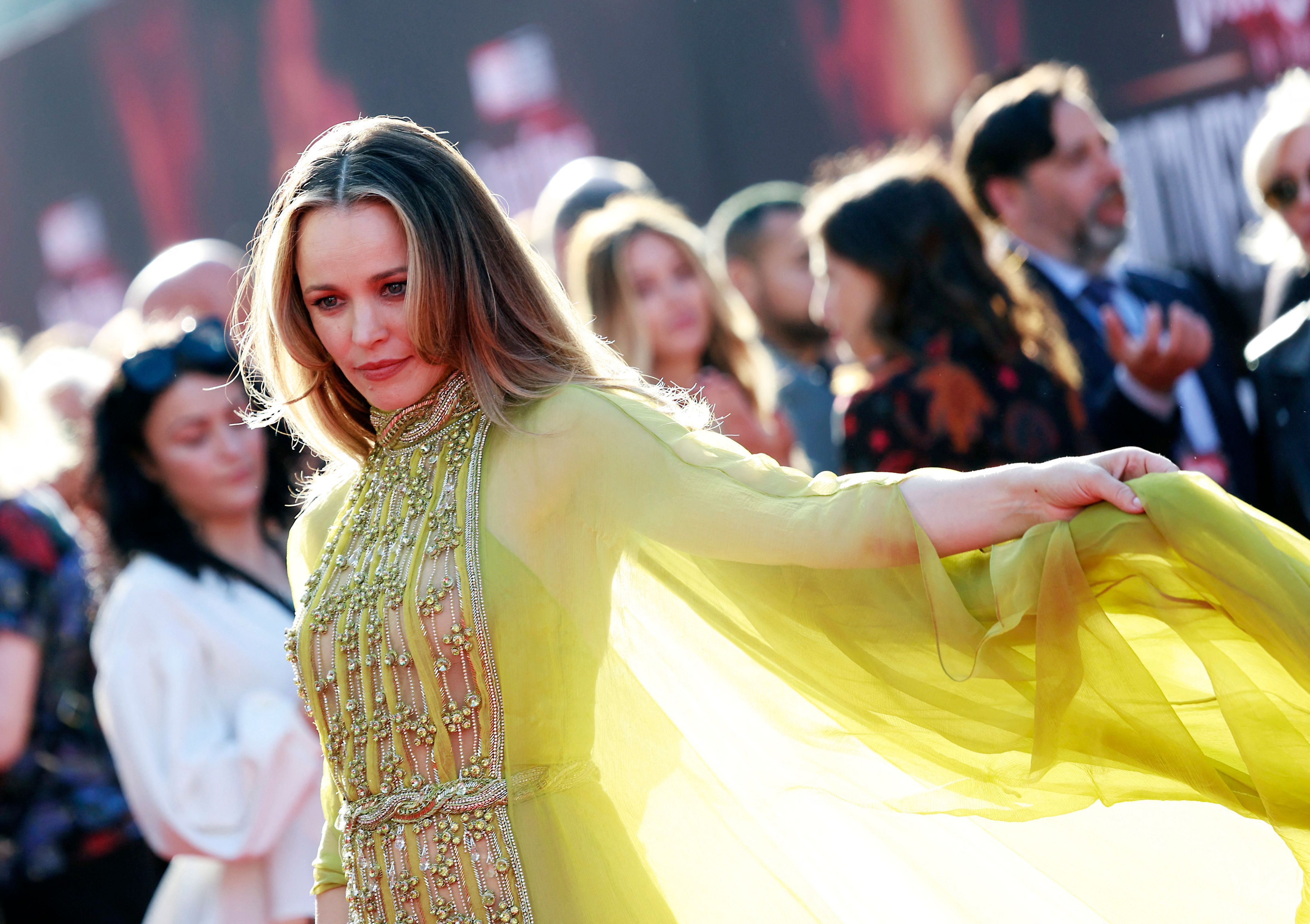 Rachel McAdams arrives for the Los Angeles premiere. (AFP) Rachel McAdams arrives for the Los Angeles premiere. (AFP)