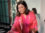 Sushmita Sen and her daughter Renee Sen attended Arpita Khan's Eid party on Tuesday.