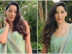 Nora Fatehi sets ethnic goals in pastel green kurti and sharara set for Eid celebrations, see pics and videos Nora Fatehi sets ethnic goals in pastel green kurti and sharara set for Eid celebrations, see pics and videos