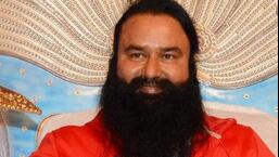 Jailed Dera Sacha Sauda chief Gurmeet Ram Rahim appeared before the Faridkot trial court for the first time in connection with the 2015 sacrilege incidents via video-conference on Wednesday.  (HT file photo)