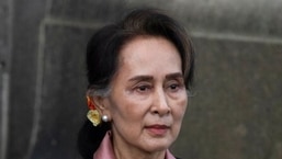 Foto de arquivo da líder de Mianmar, Aung San Suu Kyi.