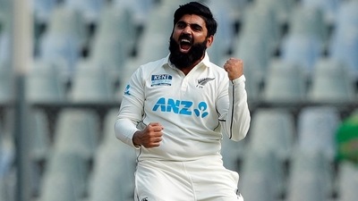 File photo of New Zealand's Ajaz Patel (ANI ) File photo of New Zealand's Ajaz Patel (ANI )