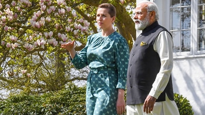 PM Modi discussed the war in Ukraine among other regional and bilateral issues between the two countries with his Danish counterpart. (PTI) PM Modi discussed the war in Ukraine among other regional and bilateral issues between the two countries with his Danish counterpart. (PTI)
