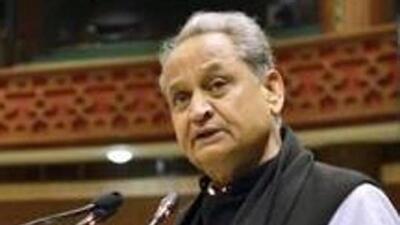 Rajasthan chief minister Ashok Gehlot. (HT PHOTO)