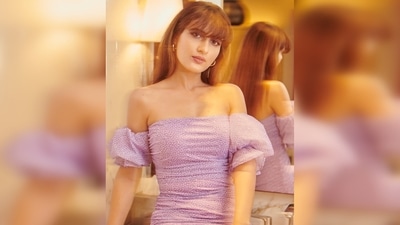 Fatima Sana Shaikh paired her look with clear strap square toe stilettoes. (Instagram/@fatimasanashaikh) Fatima Sana Shaikh paired her look with clear strap square toe stilettoes. (Instagram/@fatimasanashaikh)