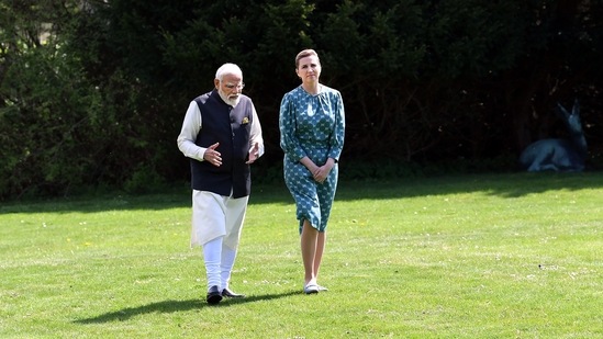 "We share many values. We are two democratic nations, we both believe in a rule-based international system. In times such as these, we need to build an even stronger bridge between us. As close partners, we also discussed the war in Ukraine," Danish PM Mette Frederiksen said.(PTI)