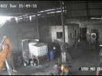 Two workers killed after tyre of the JCB bulldozer burst.