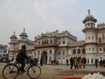 Millions of Hindu devotees travel every year to the Ram Janaki temple in Janakpur, where the goddess Sita is believed to have been born and later married Ram. IRCTC to run its first Bharat Gaurav Tourist train on Jun 21 and includes Nepal's Janakpur in itinerary. (Niranjan Shrestha / AP)