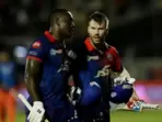 Rovman Powell (L) and David Warner Rovman Powell (L) and David Warner