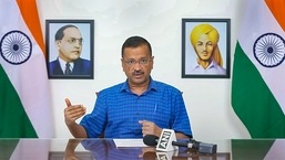 Delhi Chief Minister Arvind Kejriwal during a virtual press conference, in New Delhi.