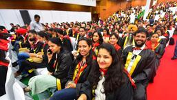 PhD graduates during the convocation rehearsal at Panjab University on Thursday. (HT Photo)