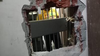 The thieves broke the locks of the bank’s shutter and then the wall of the strong room to steal the cash, the branch manager told the Mohali police. (HT Photo)