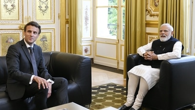 French president Emmanuel Macron and PM Modi (Twitter/@narendramodi) French president Emmanuel Macron and PM Modi (Twitter/@narendramodi)