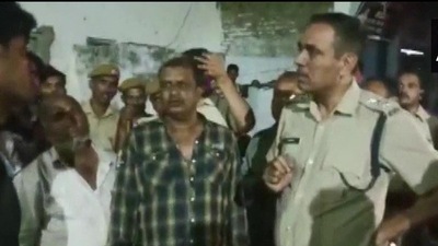 Police at site of incident in Bhilwara. Rajasthan. (ANI) Police at site of incident in Bhilwara. Rajasthan. (ANI)