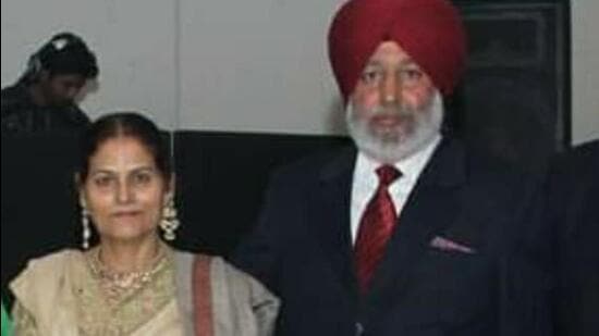 The couple who was murdered at their residence in Ludhiana. (HT PHOTO)