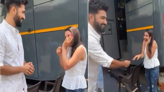 Vicky Kaushal meets a fan. Vicky Kaushal meets a fan.