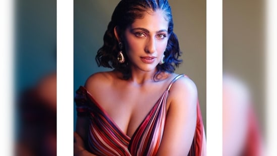 Kubbra Sait steals the thunder in this draped multi-coloured dress at the GQ Power List Edition.(who_wore_what_when)
