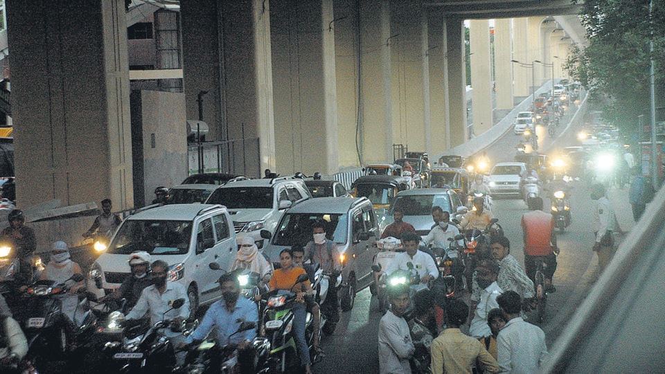 The project includes three flyovers in an integrated system to ease traffic in the area. (HT PHOTO) The project includes three flyovers in an integrated system to ease traffic in the area. (HT PHOTO)