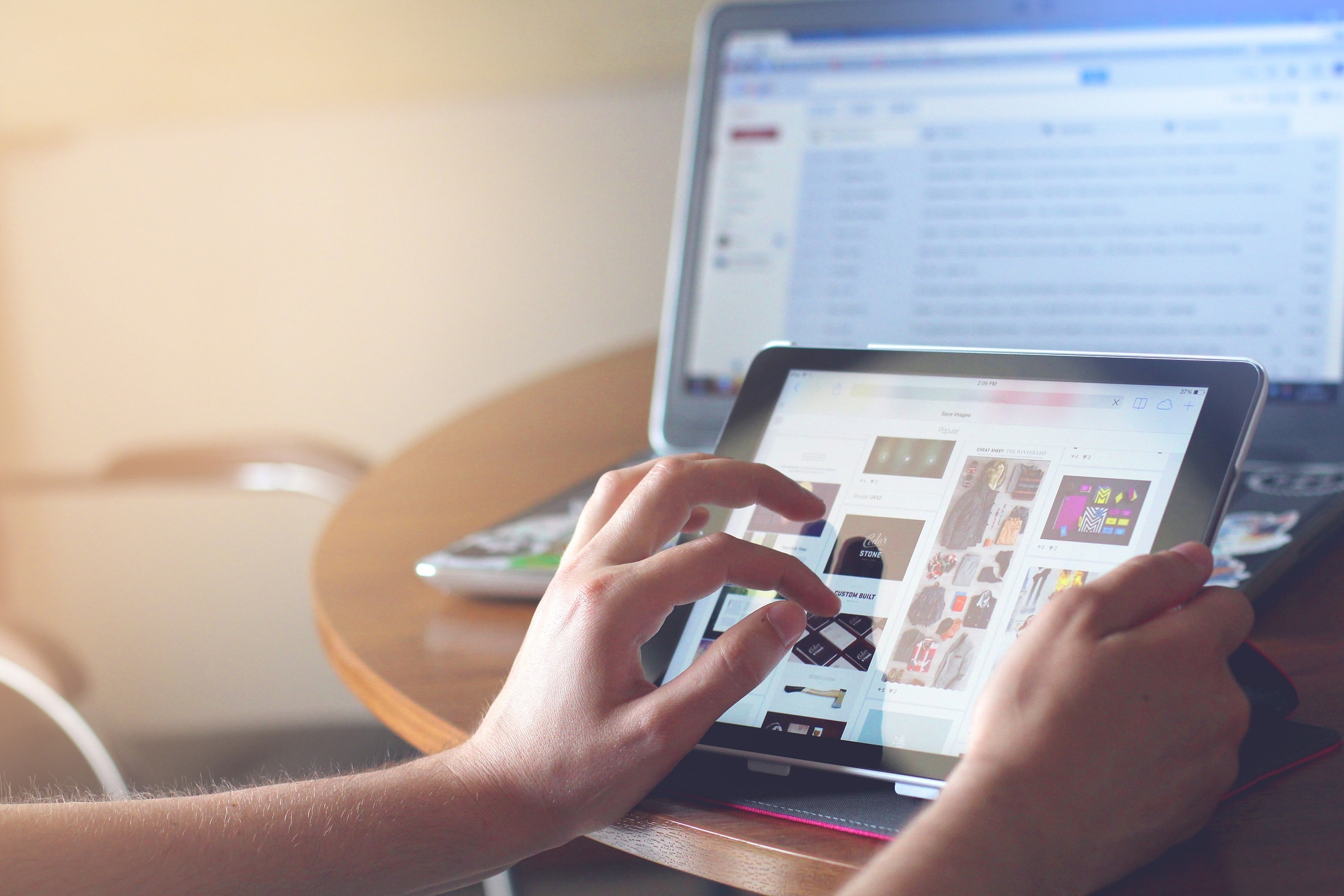 It's always fun to work on tablets with big display screens. (Pexels)