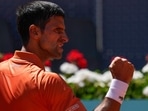 Serbia's Novak Djokovic celebrates after winning a match against Poland's Hubert Hurkacz (AP) Serbia's Novak Djokovic celebrates after winning a match against Poland's Hubert Hurkacz (AP)