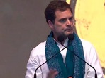 Rahul Gandhi at Warangal rally (ANI)
