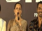 Kangana Ranaut offered her comments at a promotion event for her movie Dhaakad.