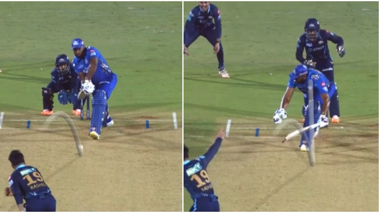 Watch: Rashid Khan bamboozles Pollard with unplayable delivery in GT vs ...