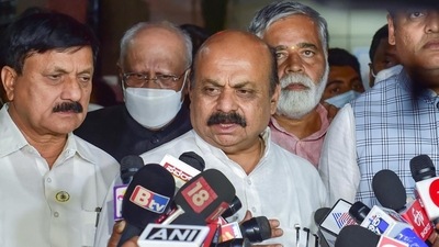 Chief minister Basavaraj Bommai said that many leaders from opposition parties are willing to join BJP in South Karnataka. (PTI)