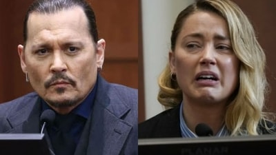 Johnny Depp and Amber Heard during their ongoing defamation trial. Johnny Depp and Amber Heard during their ongoing defamation trial.