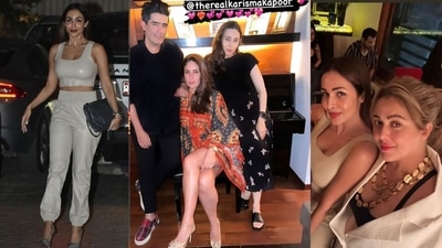 Malaika Arora, Manish Malhotra, Kareena Kapoor and Amrita Arora at Karisma Kapoor's house. (Varinder Chawla) Malaika Arora, Manish Malhotra, Kareena Kapoor and Amrita Arora at Karisma Kapoor's house. (Varinder Chawla)