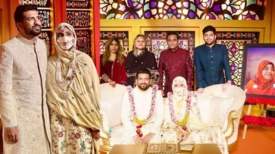AR Rahman's daughter Khatija Rahman ties the knot with Riyasdeen. AR Rahman's daughter Khatija Rahman ties the knot with Riyasdeen. 