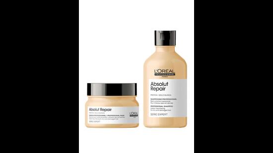 The Gold Quinoa + Protein Repair Shampoo and Unisex Lipidium Absolut Repair Masque by L’OREAL PROFESSIONNEL (available on MYNTRA) are excellent for damaged or chemically treated hair