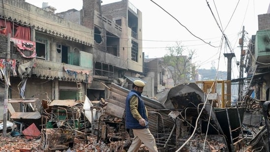 The Delhi riots left at least 53 people dead. (AFP)