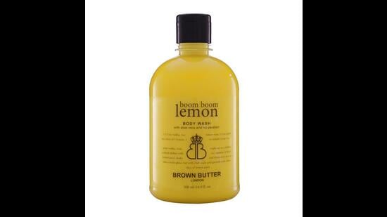The lemon body wash with Aloe Vera by BROWN BUTTER, London (Available on WK Life) is both refreshing and invigorating