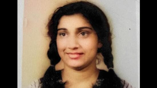 A picture of Seema when she was in school
