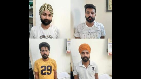 Four terror suspects who were arrested in Karnal on Thursday with explosives and arms were in touch with Pakistani-based Khalistani terrorist Harvinder Singh Rinda for the past nine months through a mobile application.