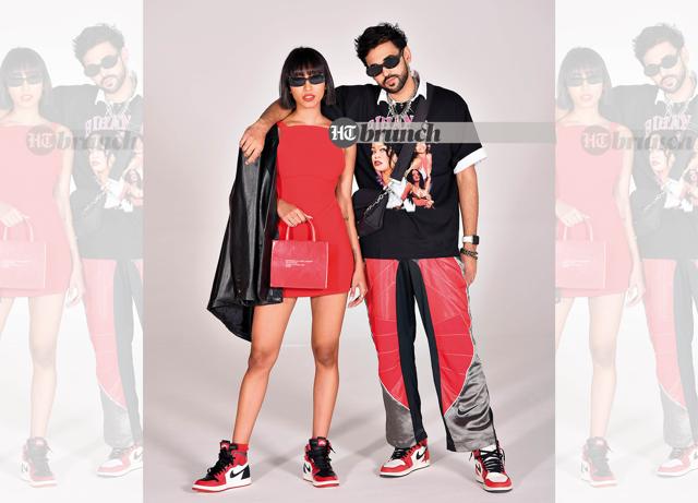 With girls, the more fun they have, the more enhanced the look gets; On her: Dress, jacket and sunglasses by Zara; Bag by Off White; Shoes by Nike; On him: T-shirt by Old Time’s Sake; Pants and shoes by Nike; Bag, shirt and sunglasses by Zara