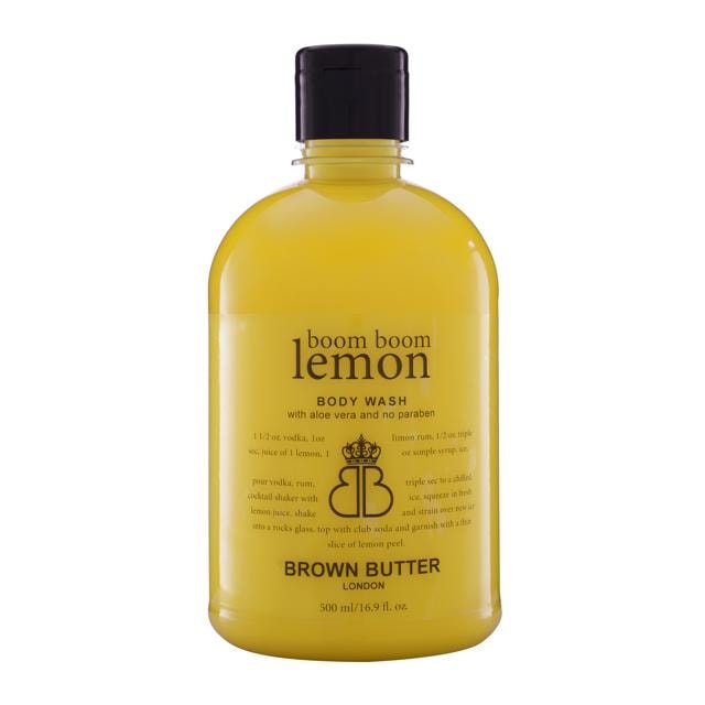 The lemon body wash with Aloe Vera by BROWN BUTTER, London (Available on WK Life) is both refreshing and invigorating