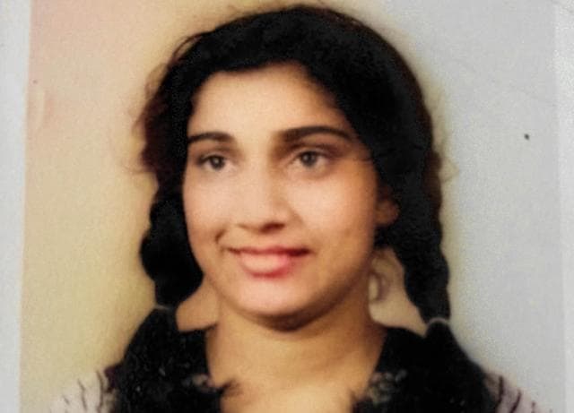 A picture of Seema when she was in school A picture of Seema when she was in school