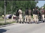 Srinagar terrori attack: A policeman suffered serious injuries. (deferred visuals) n Srinagar terrori attack: A policeman suffered serious injuries. (deferred visuals) n
