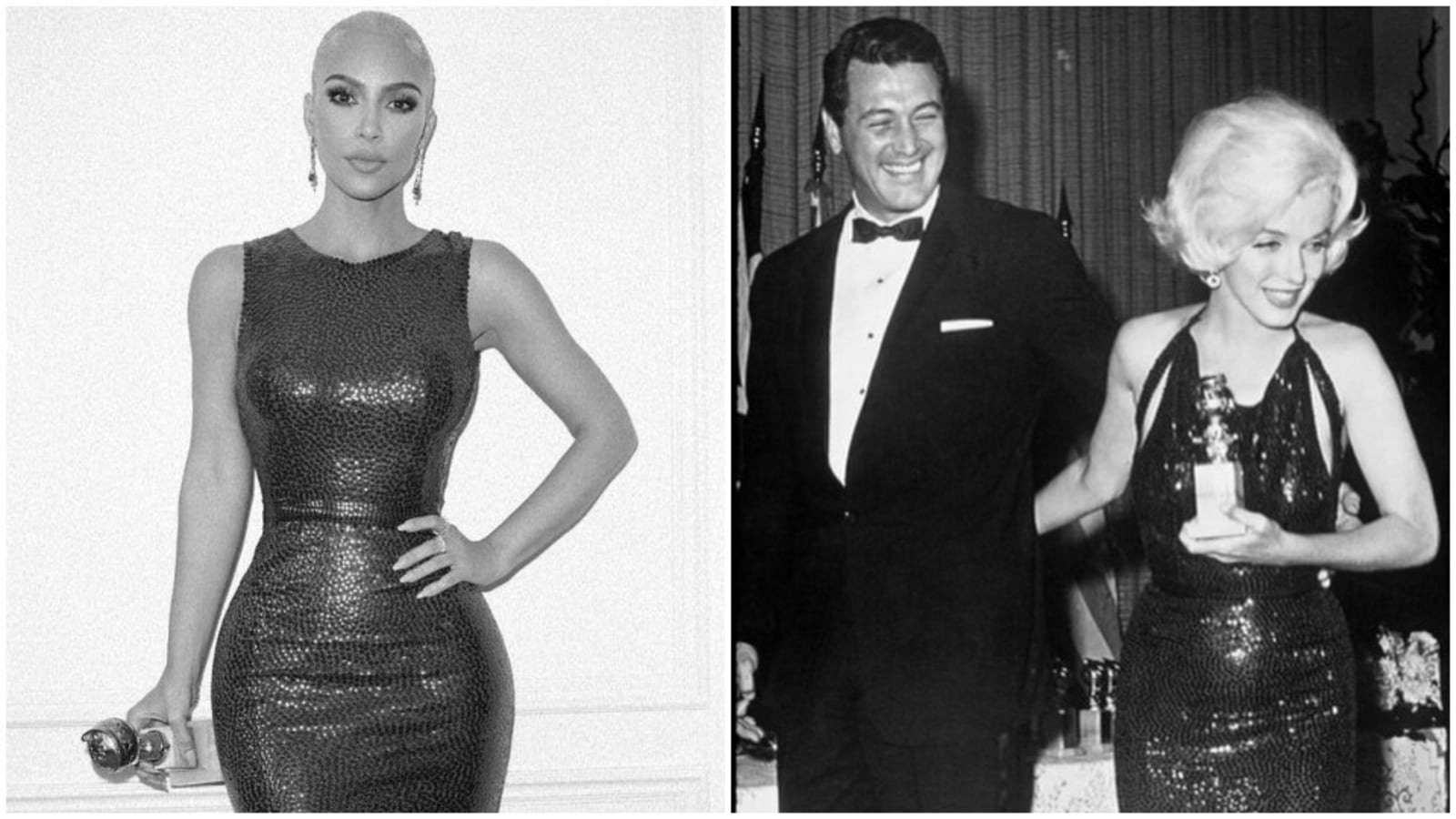 Kim Kardashian wore another Marilyn Monroe dress from the 1962 Golden