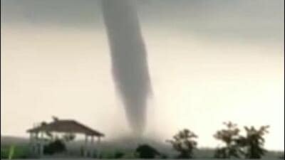 IMD official said they did not have the precise details about the Barpeta tornado because there was no weather observatory at the location (Screengrab) IMD official said they did not have the precise details about the Barpeta tornado because there was no weather observatory at the location (Screengrab)