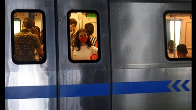 Mind the gap: The Delhi metro (Raj K Raj/Hindustan Times) Mind the gap: The Delhi metro (Raj K Raj/Hindustan Times)