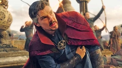Benedict Cumberbatch in a still from Doctor Strange in the Multiverse of Madness. Benedict Cumberbatch in a still from Doctor Strange in the Multiverse of Madness.