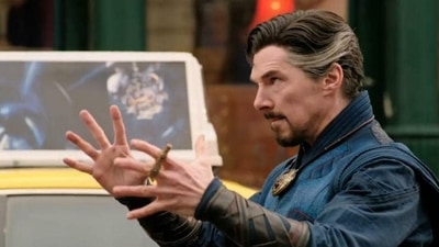 Benedict Cumberbatch in a still from Doctor Strange in the Multiverse of Madness. Benedict Cumberbatch in a still from Doctor Strange in the Multiverse of Madness.