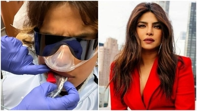 Priyanka Chopra shares a picture from her visit to dentist. Priyanka Chopra shares a picture from her visit to dentist.