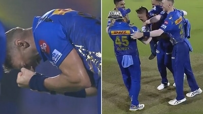 Daniel Sams was phenomenal in the final over. (Screengrab) Daniel Sams was phenomenal in the final over. (Screengrab)