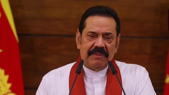 Sri Lankan Prime Minister Mahinda Rajapaksa.(Twitter/ANI)